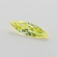 0.47 Carat Fancy Intense   Yellow  MQ VS2 GIA