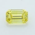0.44 Carat Fancy Intense Yellow    EM VS2 GIA