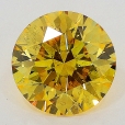0.70 Carat Fancy Deep Orangy  Yellow  BR SI2 GIA