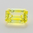 0.42 Carat Fancy Vivid   Yellow  EM VVS2 GIA