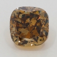 1.50 Carat Fancy Dark Yellowish  Brown  CU SI1 GIA