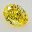 0.36 carat Oval VS1 Fancy Vivid Yellow