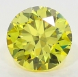 0.30 Carat Fancy Vivid   Yellow  BR VS2 GIA