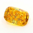 0.26 Carat Fancy Vivid   Yellow Orange CU VS1 GIA