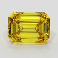 0.57 Carat Fancy Deep Orangy  Yellow  EM VS1 GIA