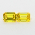 1.00 Carat Fancy Vivid   Yellow  EM VS2 GIA