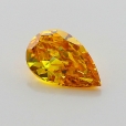 0.40 Carat Fancy Vivid   Yellow Orange PS VS1 GIA
