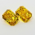 2.03 Carat Fancy Vivid Orangy  Yellow  RAD SI1 GIA