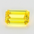 0.42 Carat Fancy Vivid   Yellow  EM VS2 GIA