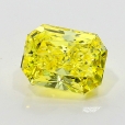 0.72 Carat Fancy Vivid   Yellow  RAD SI2 GIA