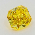 0.51 Carat Fancy Vivid Orangy  Yellow  RAD SI1 GIA