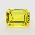 0.50 Carat Fancy Vivid   Yellow  EM VS1 GIA