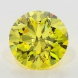 0.90 Carat Fancy Vivid   Yellow  BR VVS2 GIA