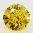 0.36 Carat Fancy Deep Orangy  Yellow  BR SI2 GIA