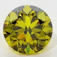 3.01 Carat Fancy Deep  Greenish Yellow  BR VS2 GIA