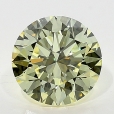 0.57 Carat Fancy Light   Yellow  BR IF GIA