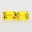 1.63 Carat Fancy Vivid Orangy  Yellow  EM VS1 GIA