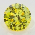 0.80 Carat Fancy Vivid   Yellow  BR VVS2 GIA