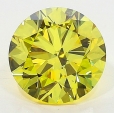 0.70 Carat Fancy Vivid   Yellow  BR SI1 GIA