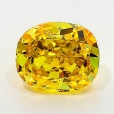 1.00 Carat Fancy Vivid Orangy  Yellow  CU VS2 GIA