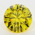0.51 carat Round Brilliant SI1 Fancy Deep Yellow